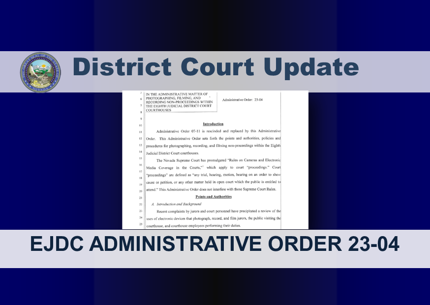 District Court Administrative Order 23 04 Outlines Parameters For Image